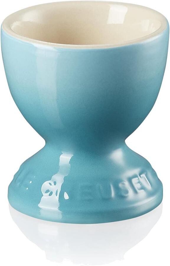 Creuset Eierdopje steengoed 9 g 5 3 x 5 3 x 5 9 cm groenblauw