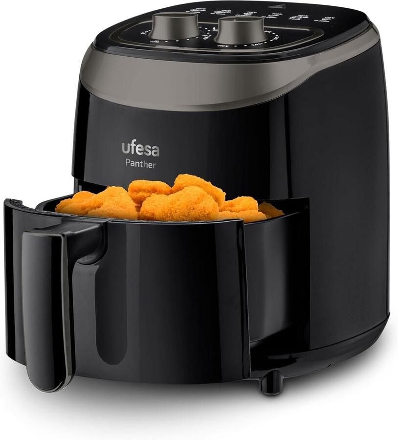Crispy Airfryer zonder Olie 3.5L met 8 Programma's en Timer Gezond Frituren