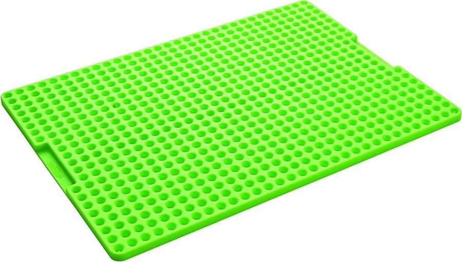 Crispy Mat Bakmat Siliconen Mat Oven Gerechten Bakken Vet Afvoerend 410 x 295 mm Groen