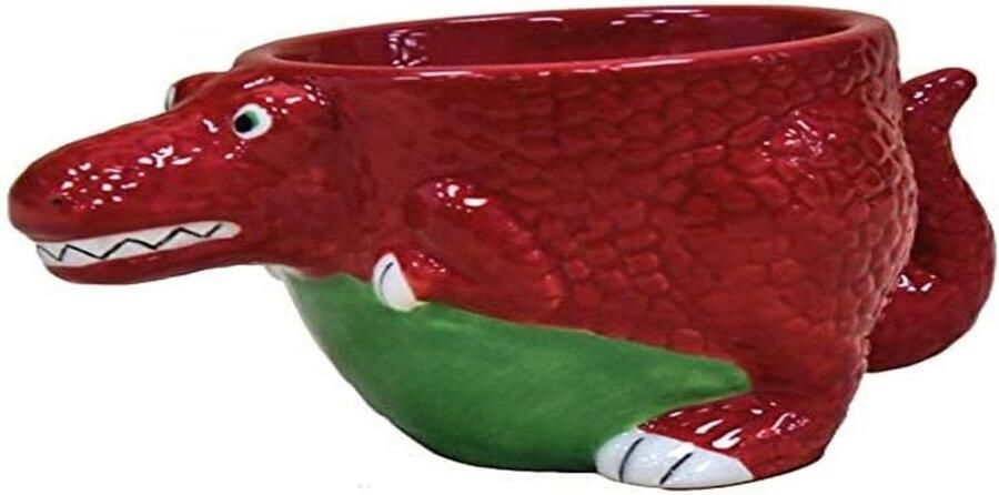Critters Eierdopje T-Rex dinosaurus van Deluxebase. Leuke keramische eierdopjes in de vorm van een dier voor kinderen en volwassenen