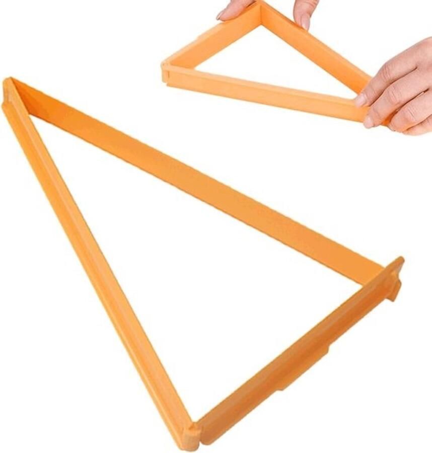 Croissantsnijder Bakgereedschap Deegvorm Gebak Maken Herbruikbaar ABS Materiaal 14.5 x 22.5 cm oranje