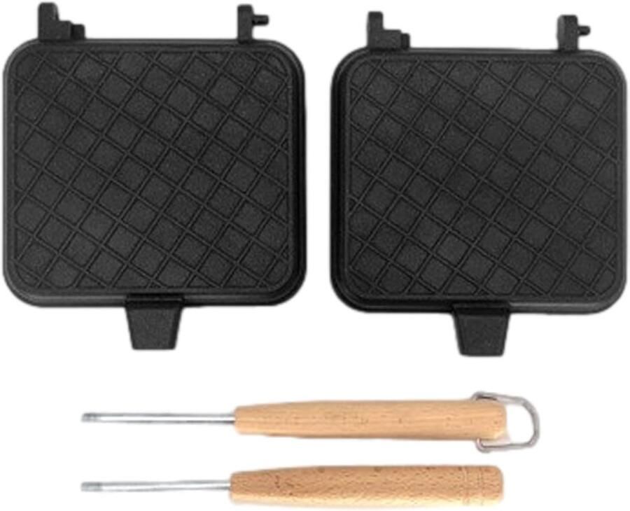 Croque Grillpers Sandwichmaker Buiten Koken Afneembare Handgreep 37x15cm