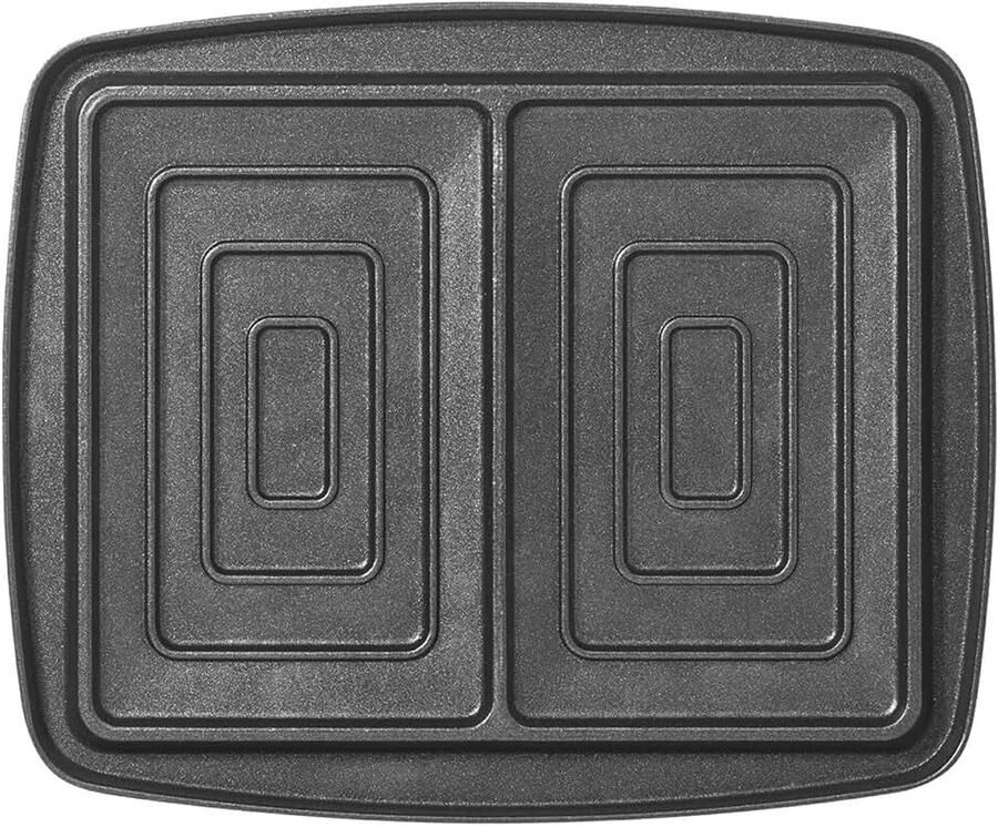 Croque-Monsieur Platenset geschikt voor alle Super2 wafelijzers gegoten aluminium platen dubbellaagse antiaanbaklaag 030423