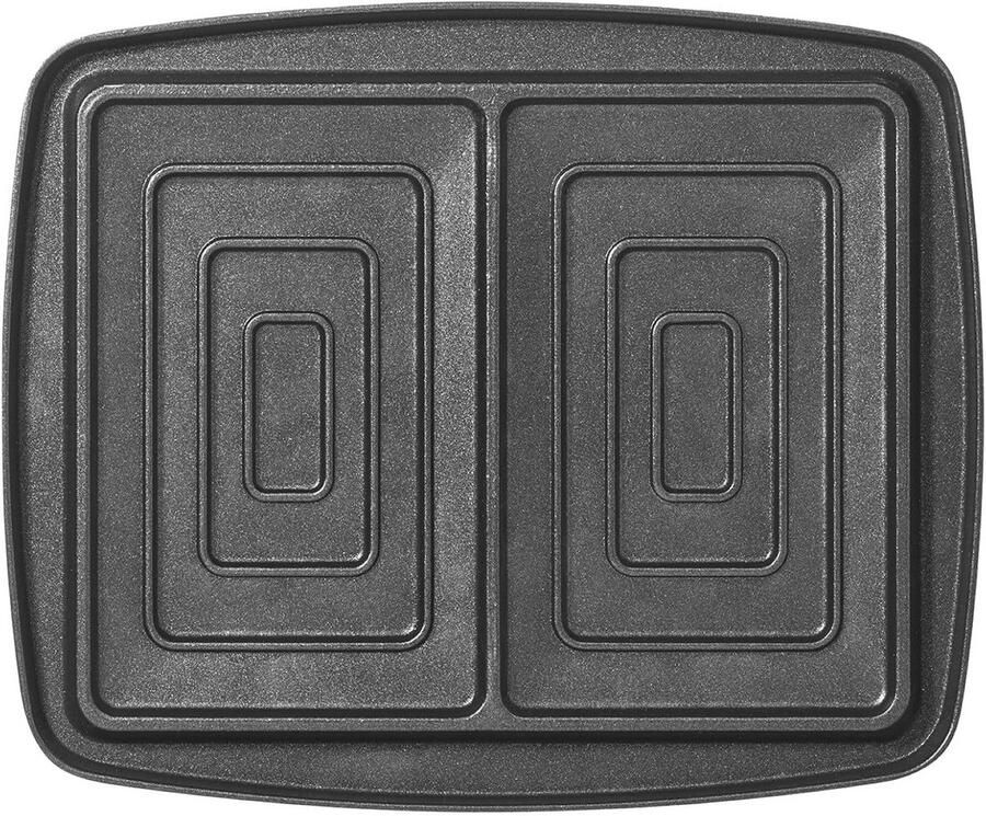 Croque-Monsieur Platenset voor Super2 Wafelijzers Gegoten Aluminum met Antiaanbaklaag