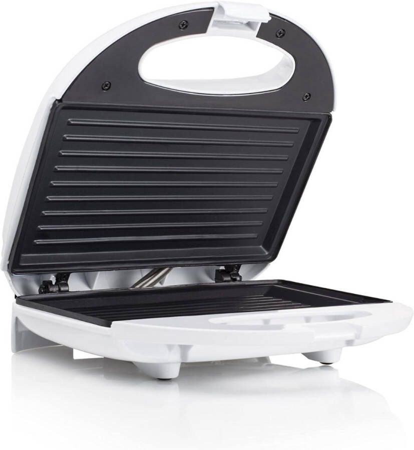 Croque Monsieur Toestel Tosti Apparaat Instelbare Temperatuur Vergrendelende Clip Tosti IJzer Uitklapbaar Contact Grill Kleine Tosti Apparaat Voor 2 Tosti's Panini Grill Antiaanbaklaag Toaster Grill Sandwichmaker - Foto 4