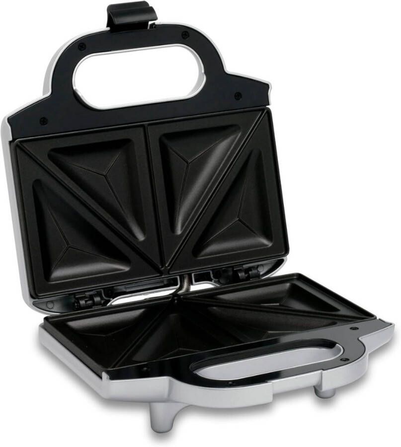 Croque Monsieur Toestel Tosti Apparaat Instelbare Temperatuur Vergrendelende Clip Tosti IJzer Uitklapbaar Contact Grill Kleine Tosti Apparaat Voor 2 Tosti's Panini Grill Antiaanbaklaag Toaster Grill Sandwichmaker - Foto 5