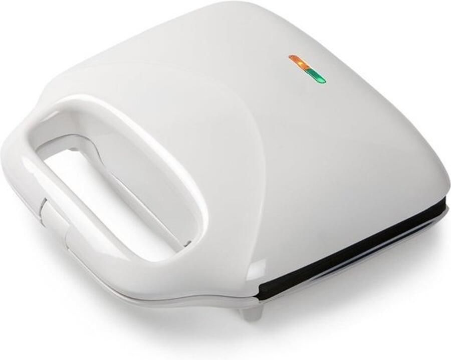 Croque Monsieur Toestel Tosti-apparaat Instelbare Temperatuur Vergrendelende Clip Tosti-ijzer Uitklapbare Contactgrill Kleine Tosti voor 2 Tosti's Paninigrill Antiaanbaklaag Sandwichmaker