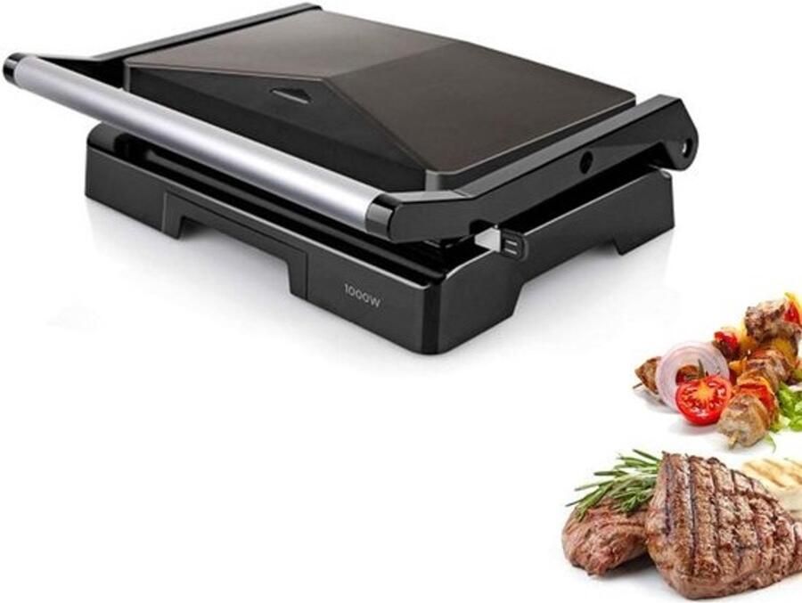 Croque-monsieurtoestel Tostiapparaat Instelbare temperatuur Vergrendelclip Tosti-ijzer Uitklapbare contactgrill Klein apparaat voor 2 tosti's Paninigrill Grill met antiaanbaklaag Sandwichmaker
