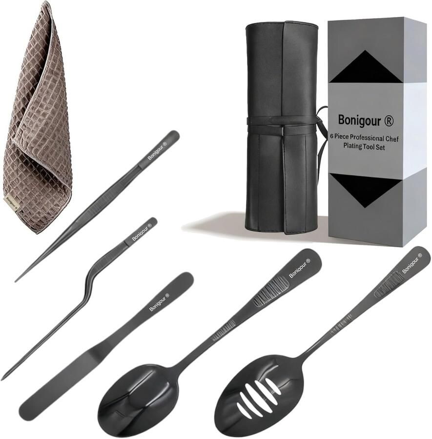 Culinaire Set Keukengerei Set Food Art Maken Professionele Chef Tools 6-delige Kit Zwart