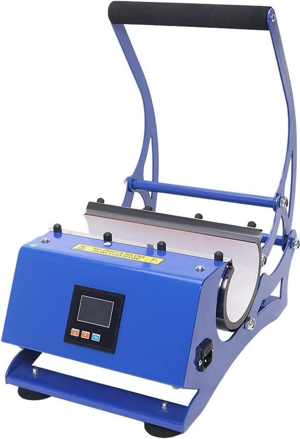 Mok Hittepers Transfer Machine Mokken Bedrukken Zes Capaciteiten 600 Watt Zwart