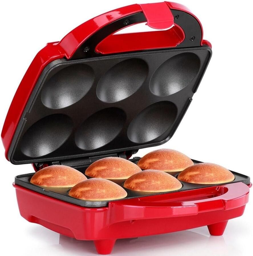 Cupcake Maker 6 Cupcakes Teal Red RVS