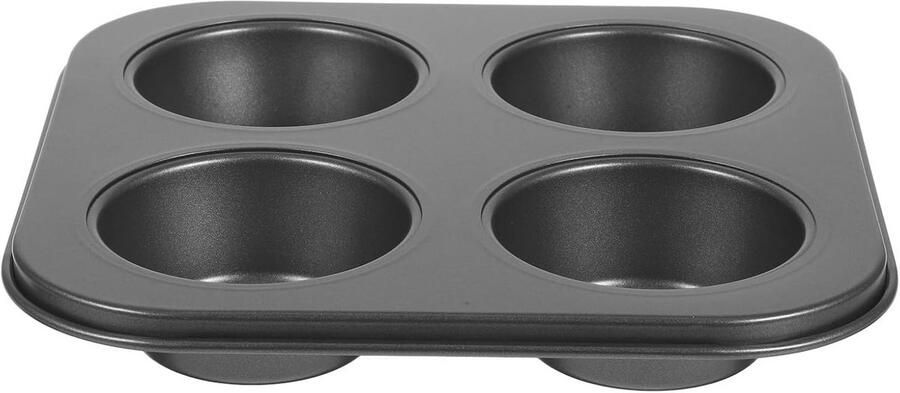 Cupcakevormen voor heteluchtfriteuse Set van 4 ronde muffinvormen voor muffins en mini taarten