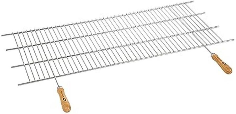 Cut-Out Grillrek 100 x 40 cm met Houten Handvatten