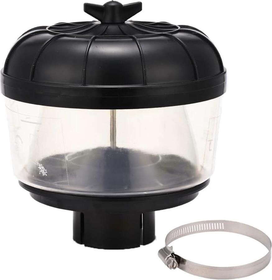 Cycloonfilter Offroad Auto Aanzuigbuis Luchtfilter Universeel voor Aanzuigsnorkel Luchtvoorfilter Tractor Luchtinlaat Zandbeker (2 5 inch 63 5 mm)
