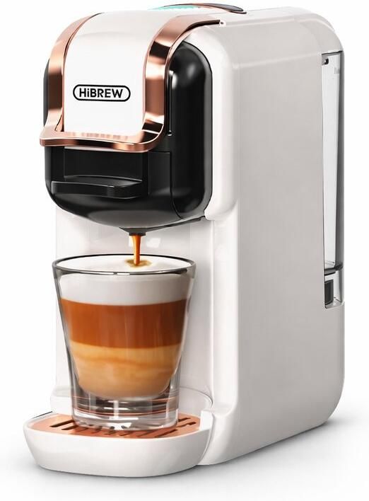 CYRO Koffiecupmachine Koffiezetapparaat Cups Koffiemachines- 5-in-1 Koffiemachine Koffie Cappuchino Espresso 20 Bar Wit
