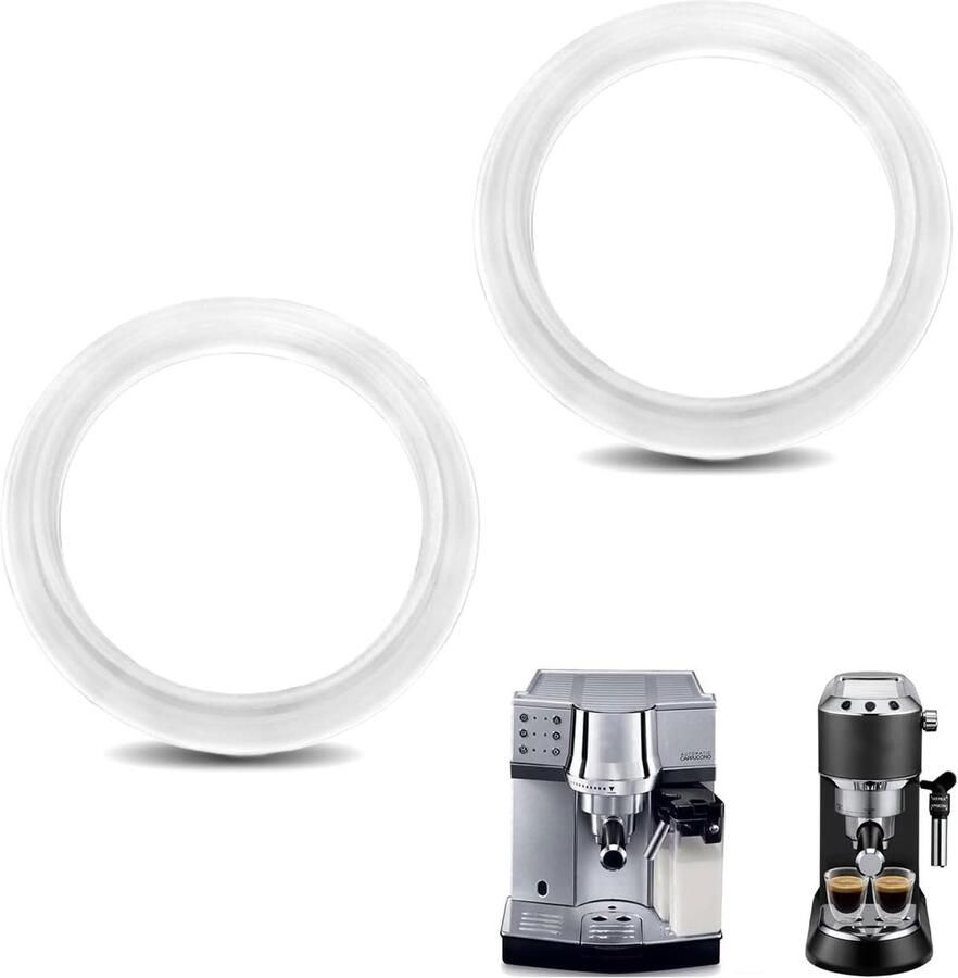 Dailygoods 2 Siliconen Afdichtingen voor De'Longhi Koffiemachines