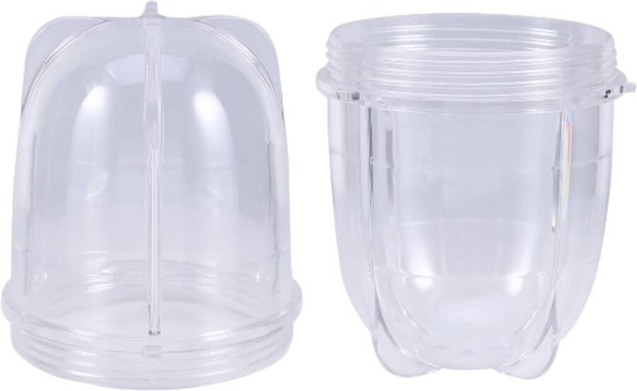 Dailygoods 2 Stuks Plastic Juicer Cup Vervangende Onderdelen voor Blender Duidelijke Cups (M)