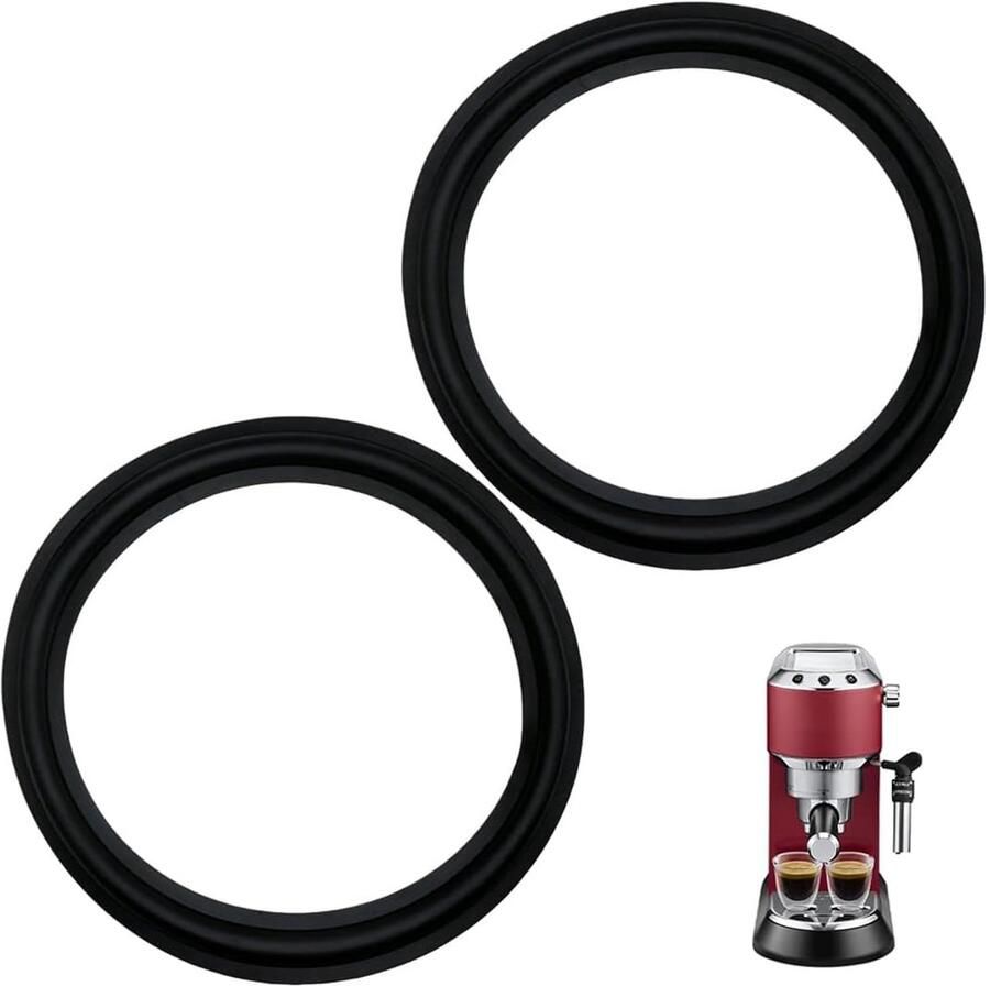 Dailygoods 2 Stuks Siliconen Afdichting voor Delonghi Koffiemachines Compatibel met Modellen
