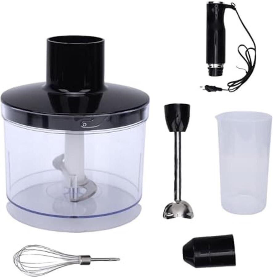 Dailygoods 4 in 1 Staafmixer met Roestvrijstalen Accessoires en 400 W Motor