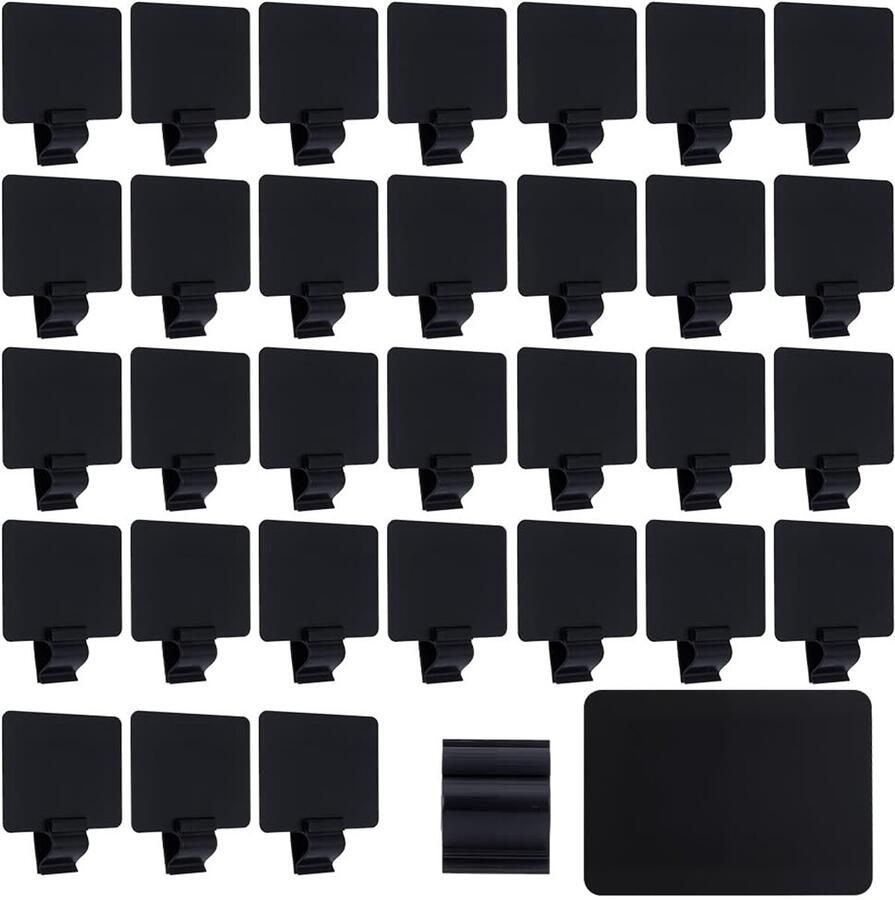 Dailygoods 50 Stuks Herbruikbare Voedsel Tray Labelhouders
