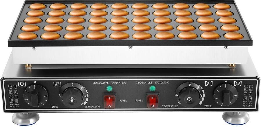 Dailygoods 50 stuks Mini Nederlandse Pannenkoek Maker Dorayaki Baker Machine Commerciële non-stick Wafelijzer Muffin Ma