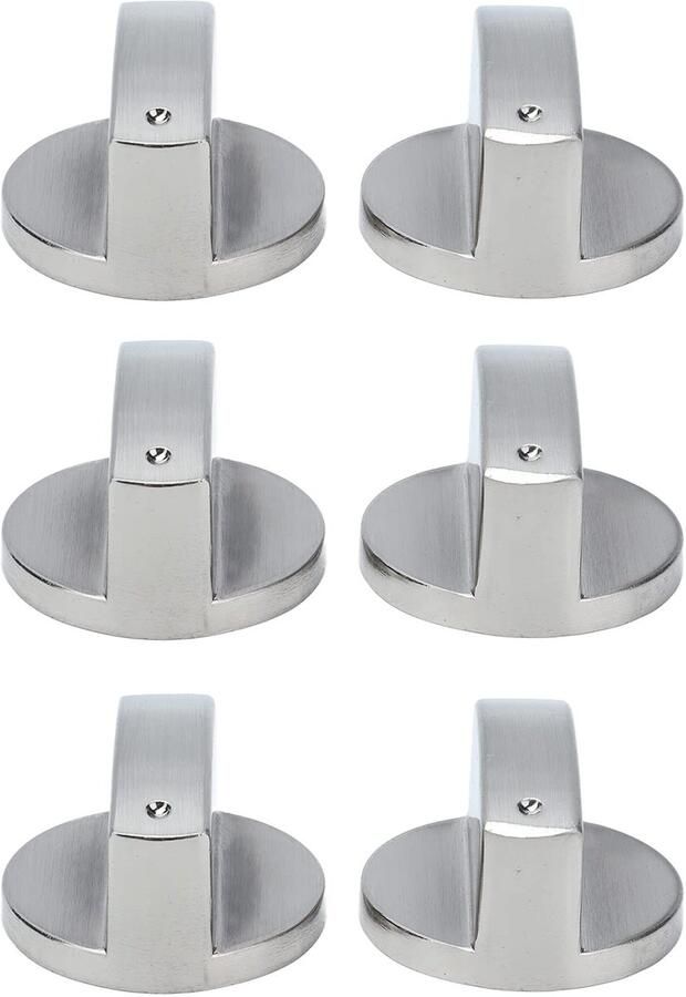 Dailygoods 6-Pack Draaiknoppen voor Fornuis en Magnetron