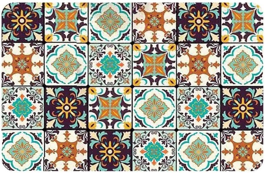 Dailygoods- Afvoermat Antislip Placemat Tafelmat Koffiemachine Mat Veelkleurig 40 x 50 cm