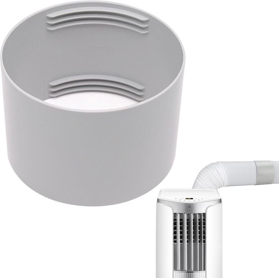 Dailygoods Afvoerslangadapter Verbindingsstuk voor afzuigkap 150 mm Slangadapter voor ventilatiebuis Universeel inzetbaar Geschikt voor ai
