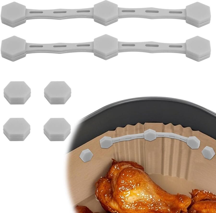 Dailygoods- Airfryer Magneten Siliconen 2 Sets Lange