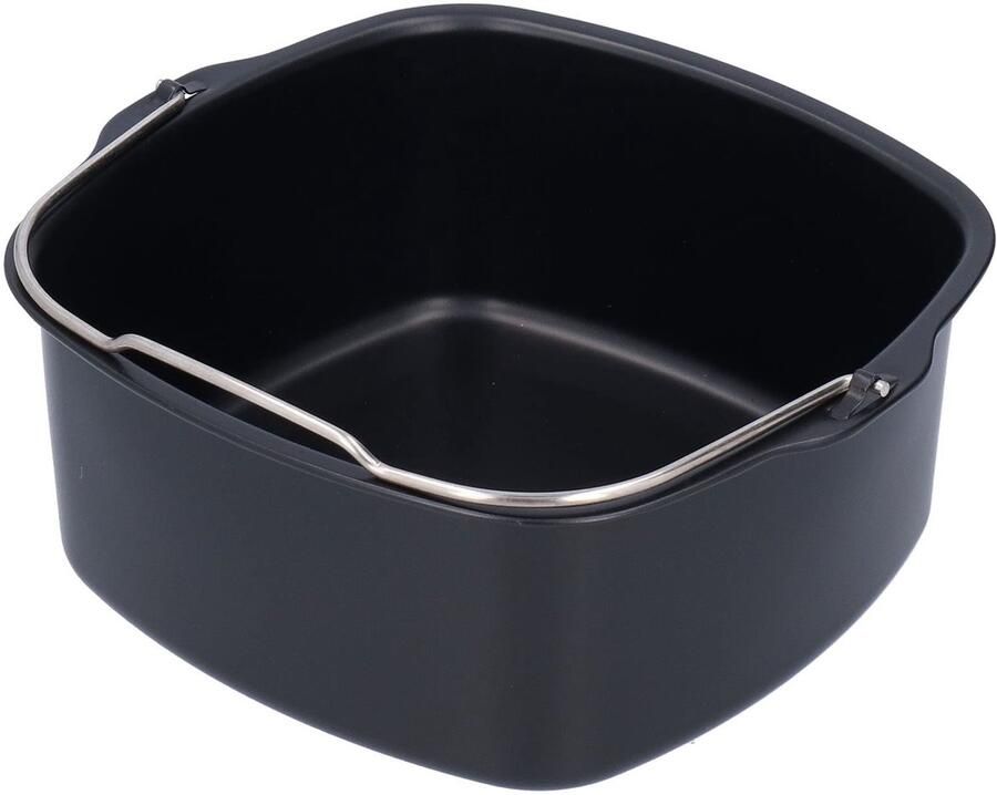 Cosensi- Bakvorm 18 cm Airfryer Bakvorm Taartvorm met Handgreep Vaatwasserbestendig Voedselveilig Materiaal Hittebestendig