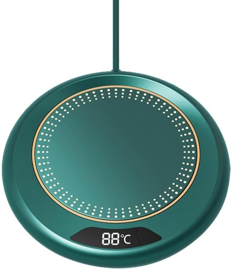 Dailygoods- Bekerverwarmer 20 W 3 Temperatuurinstellingen Automatische Uitschakeling Geschikt voor Keramische Roestvrij Stalen Bekers Energiebesparend Ontwerp Eenvoudig in Gebruik Koffieverwarmer