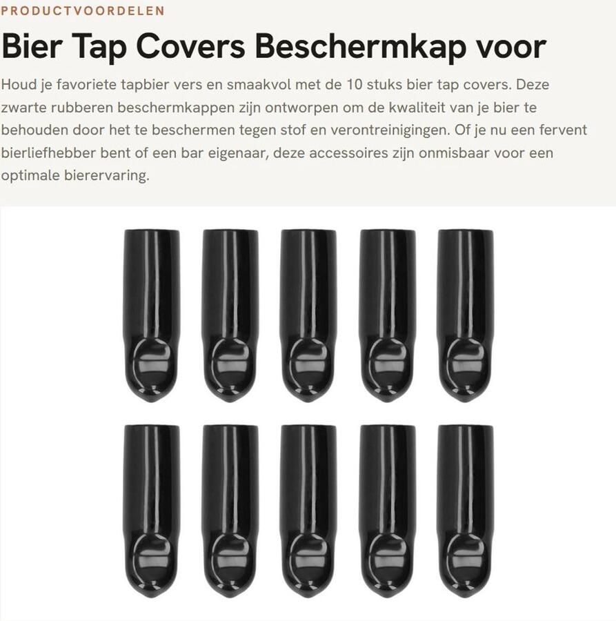 Dailygoods- Bier Tap Rubber Deksel Set van 10 Bescherming tegen Stof Voor Thuis en Commercieel Gebruik Duurzaam Ontwerp Bierkraan