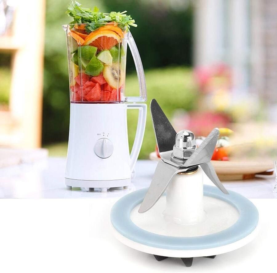 Dailygoods- Blenderblad Roestvrij staal Vervangend Onderdeel Afdichtring Geschikt voor Blender Eenvoudige Installatie BPA-vrij Blenderonderdeel