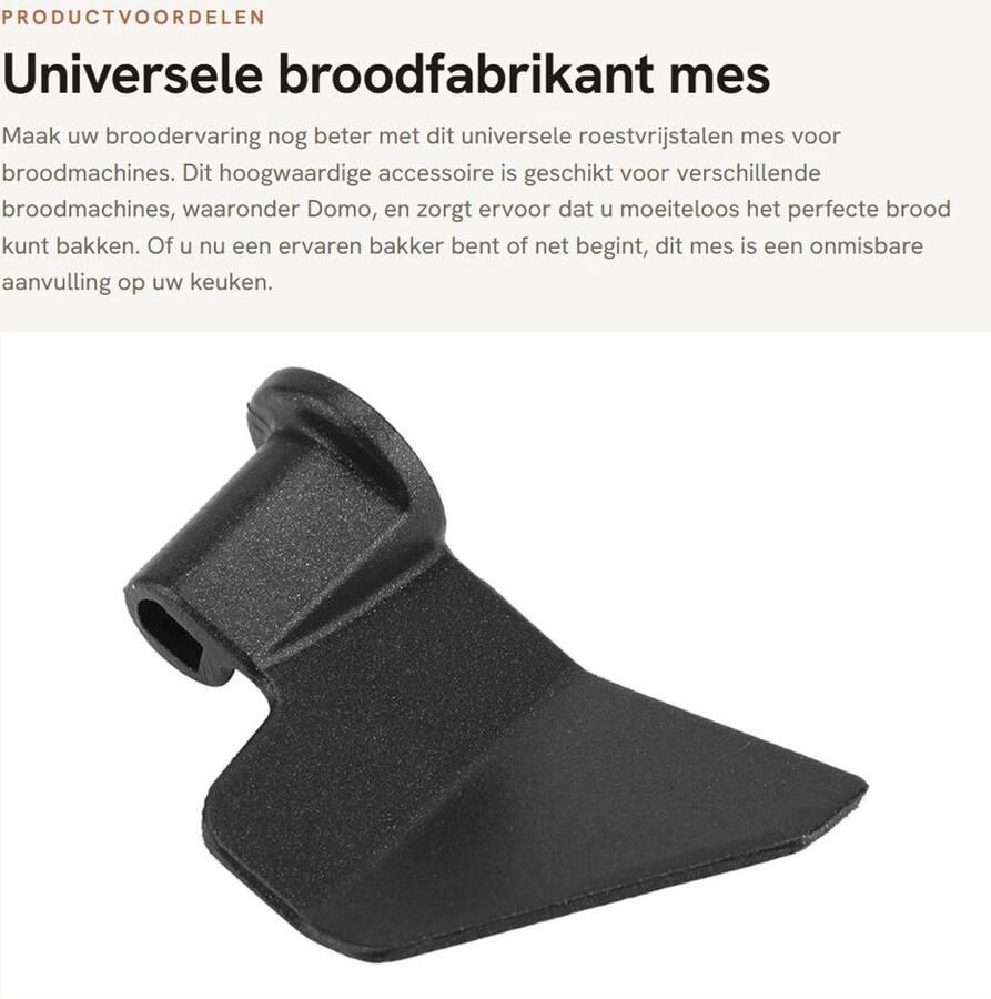 Dailygoods- Broodfabrikant Roestvrij Stalen Palet Universeel Duurzaam Lichtgewicht Gemakkelijk te Reinigen Afmetingen 65x38mm Broodmachine