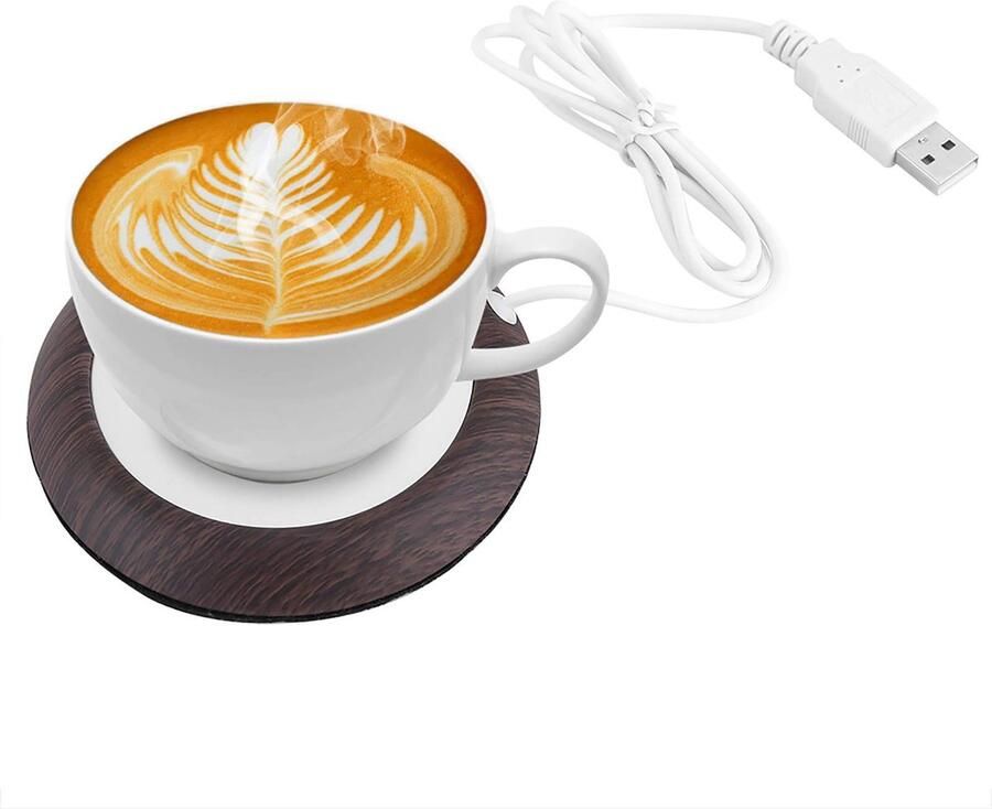 Dailygoods Cosensi Draagbare Bekerwarmer tot 80 Graden Celsius voor Kantoorgebruik