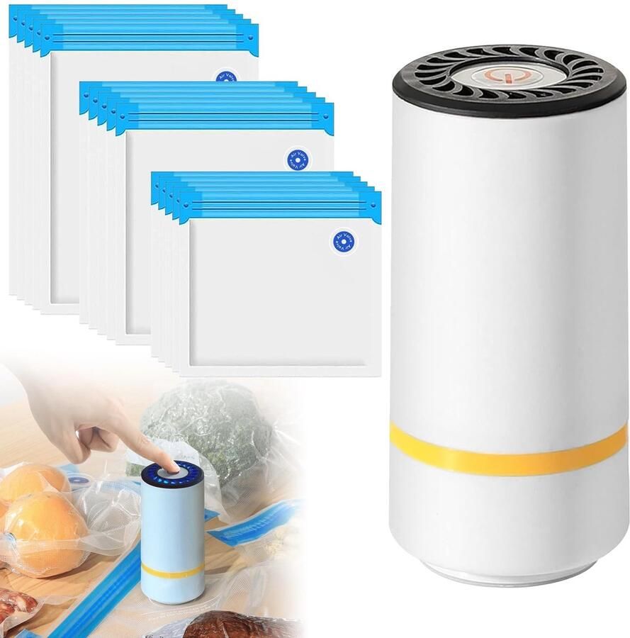 Dailygoods Cosensi Draagbare Vacuümmachine met 15 Vacuümzakken