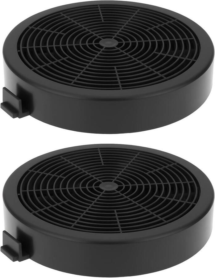 Dailygoods Dailygoody Afzuigkappen Actieve Koolstoffilter Geurverwijdering Zwart Compatibel met Logik 2 Stuks 113mm