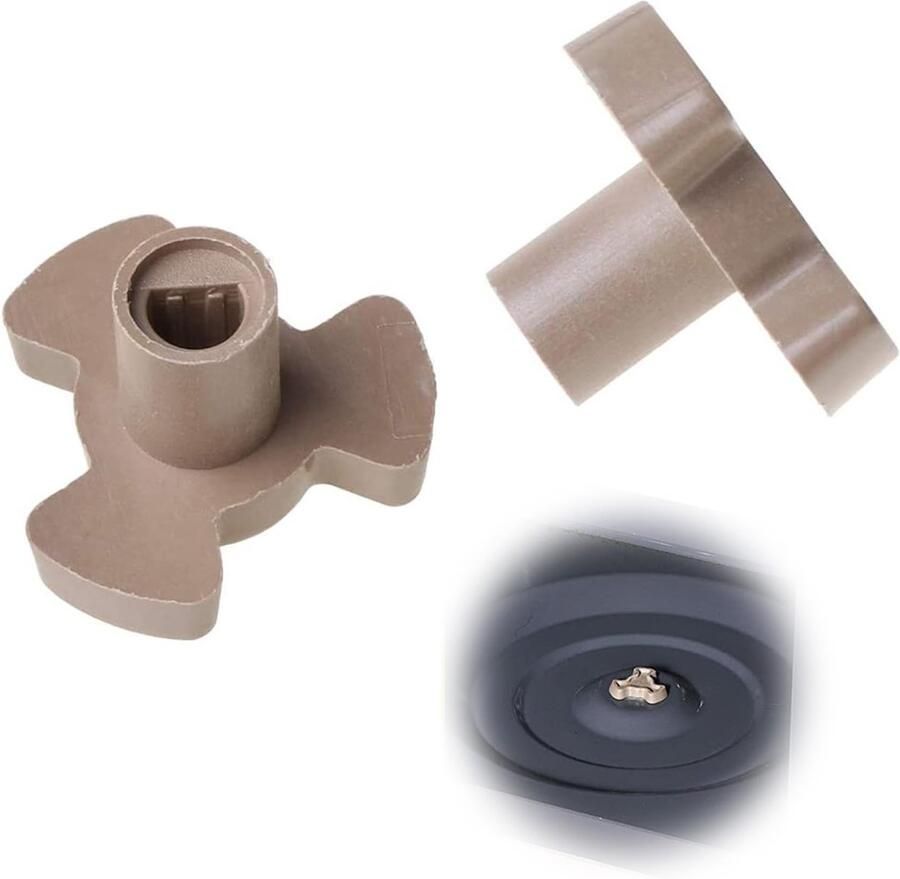 Dailygoods Dailygoody Magnetron Draaiplaat Koppeling Reserveonderdelen Bruin Draaiplaathouder Geschikt voor magnetrons Compact formaat