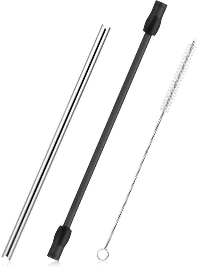 Dailygoods Dailygoody Roestvrijstalen melkslang Reinigingsborstel accessoireset Geschikt voor volautomatische koffiemachines Voorkomt hechting Makkelij