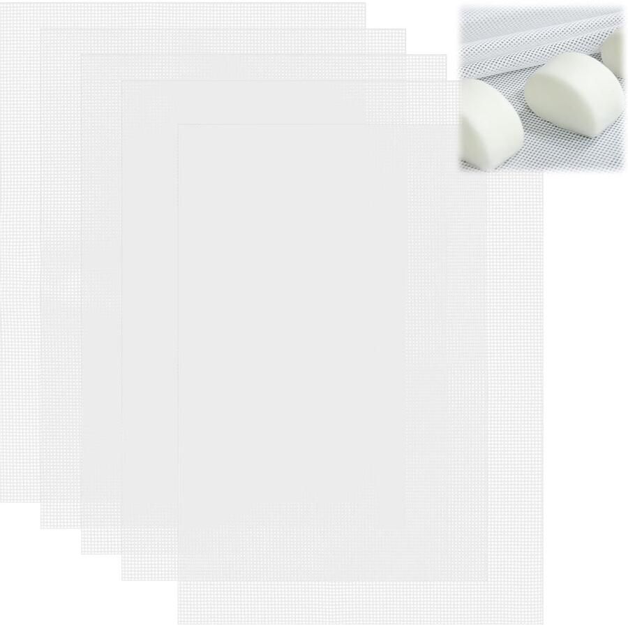 Dailygoods- Dehydratorbladen 5 stuks Siliconen BPA-vrij Herbruikbaar Antiaanbak Water- en oliebestendig 37 x 27 cm Droogmat