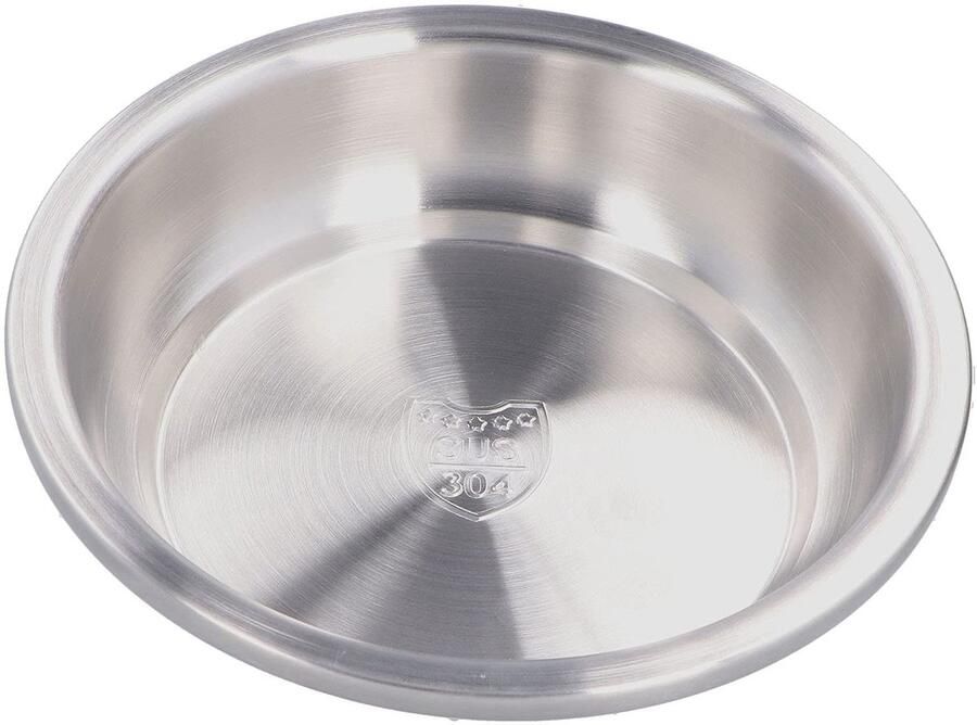 Dailygoods- Dienblad Roestvrij Staal Diep 18 cm Onbreekbaar Antislip Gladde Randen Herbruikbaar Bord