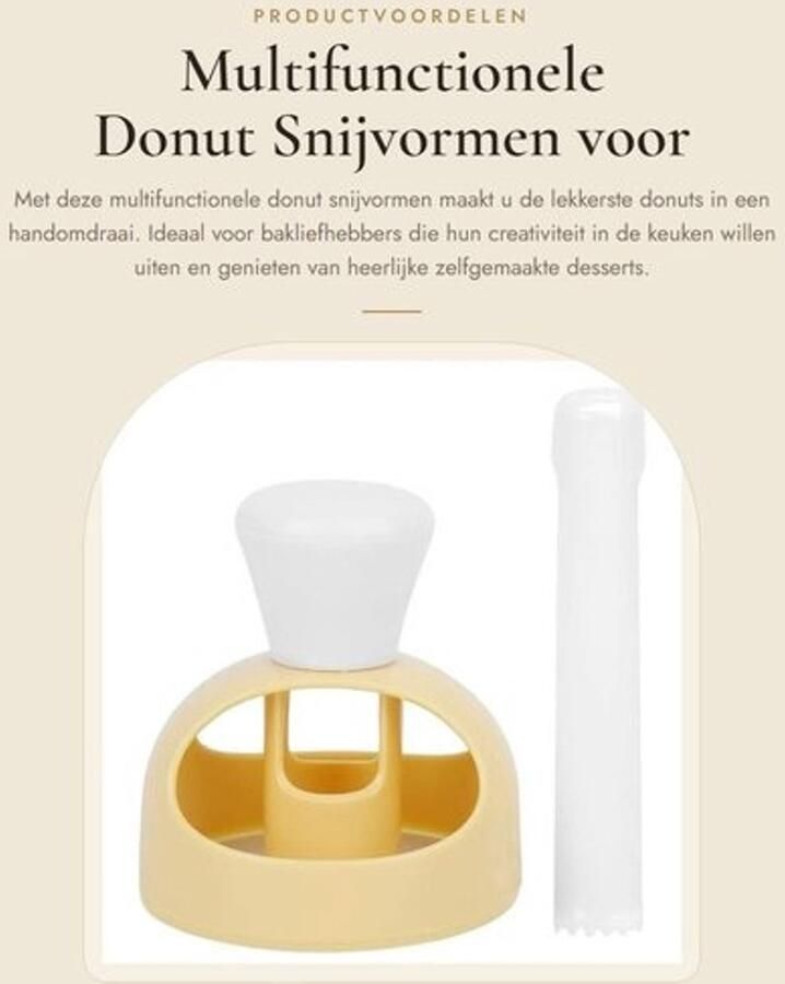 Dailygoods- Donut Snijvormen Multifunctioneel Bakvormen Keuken