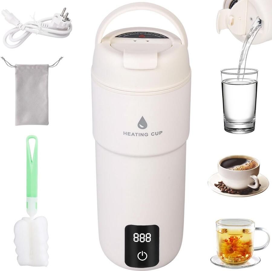 Dailygoods Draagbare Elektrische Waterkoker met Temperatuurregeling