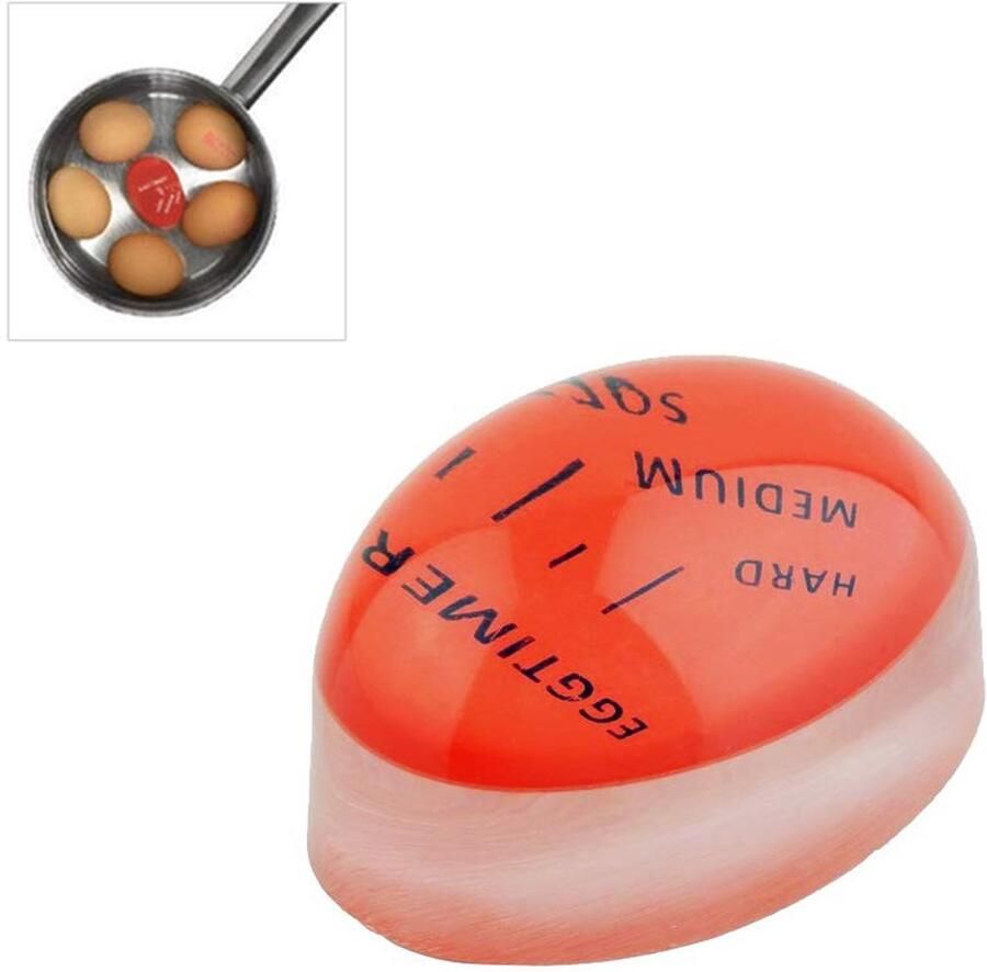 Dailygoods- Eierwekker Harswarmte-indicator Keuken Essentieel Geschikt voor Thuis Hotel Veilig Harsmateriaal 5 7 Cm Niet Giftig Eierkoker