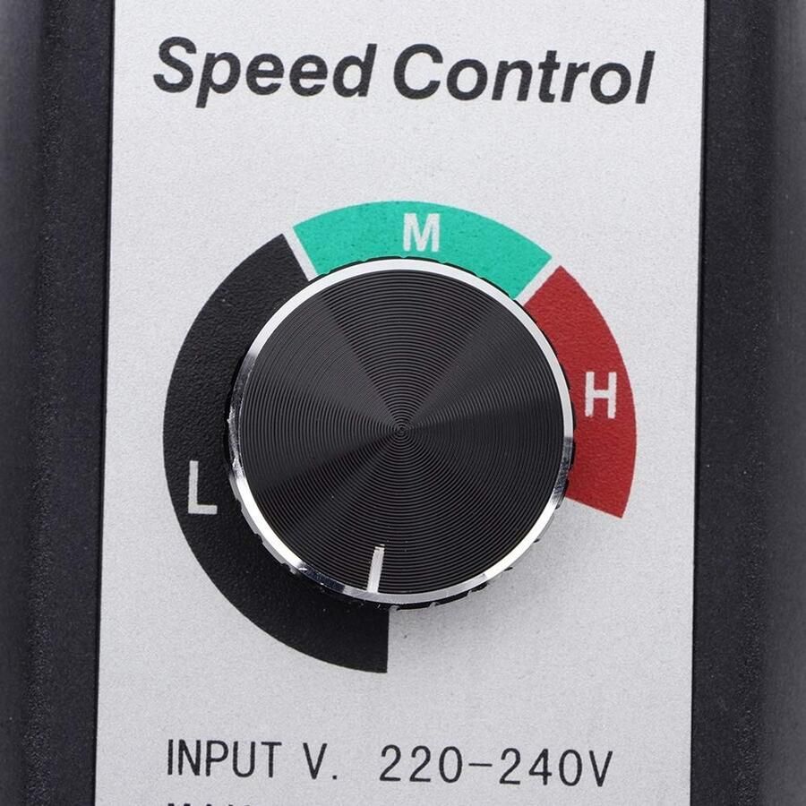 Dailygoods Elektronische ventilatortoerentalregelaar Snelheidsregelaar Eenvoudig te bedienen Compact formaat Voor afzuigkap Herbruikbare v