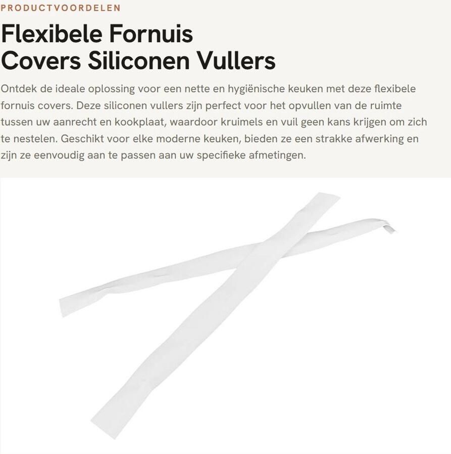 Dailygoods- Fornuis Covers Antislip Siliconen 2 Stuks Flexibel Vaatwasserbestendig Eenvoudige Installatie 63 5 cm 25 inch Kachelvuller
