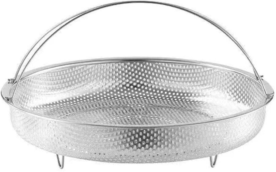 Dailygoods- Groentenstoommand Roestvrij Staal Stoommandje Stoommand Magnetron Stevig Praktisch Geschikt voor Stoomschalen 22 5 cm