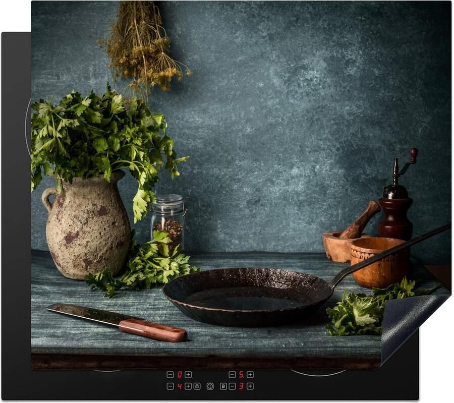 Dailygoods- Inductiekookplaat Beschermer 60x52 cm Antislip Mat Keuken Decoratie Functioneel Design Stijlvolle Afdekplaat Modern Keukenaccessoire Keukenmat