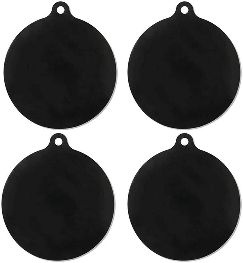Dailygoods- Inductiekookplaat-beschermmat 4 stuks Antislipmat Hoge temperatuurbestendigheid 250 °C Siliconen Doorsnede 22 cm Kookplaatmat