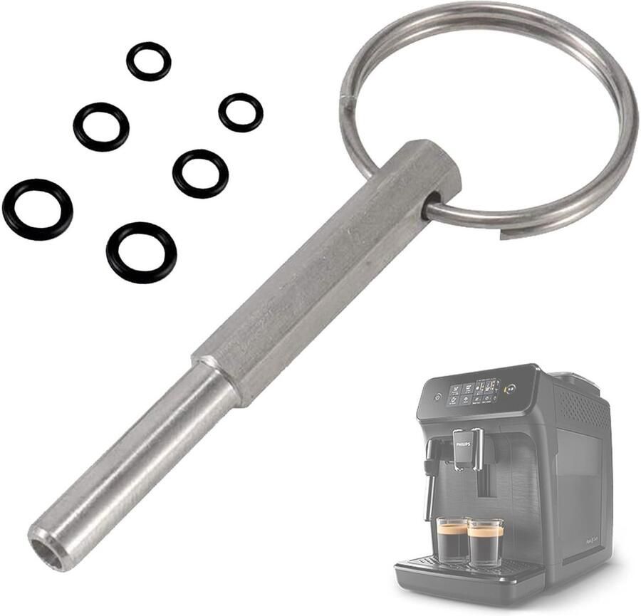Dailygoods Jura Ovale kopsleutel ovale kopsleutel met sleutelring ovale kopsleutel Jura koffiezetapparaten ovale kop reparatie gereedschap voor Jura Krups Aeg volautomatische koffiemachines